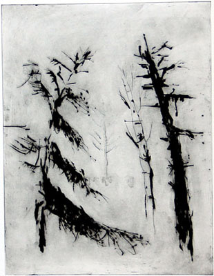 Helena Bergenrud  bergenrud.com  DANS, 27 X 35 CM torrnålsgravyr, drypoint, kaltnadel radierung